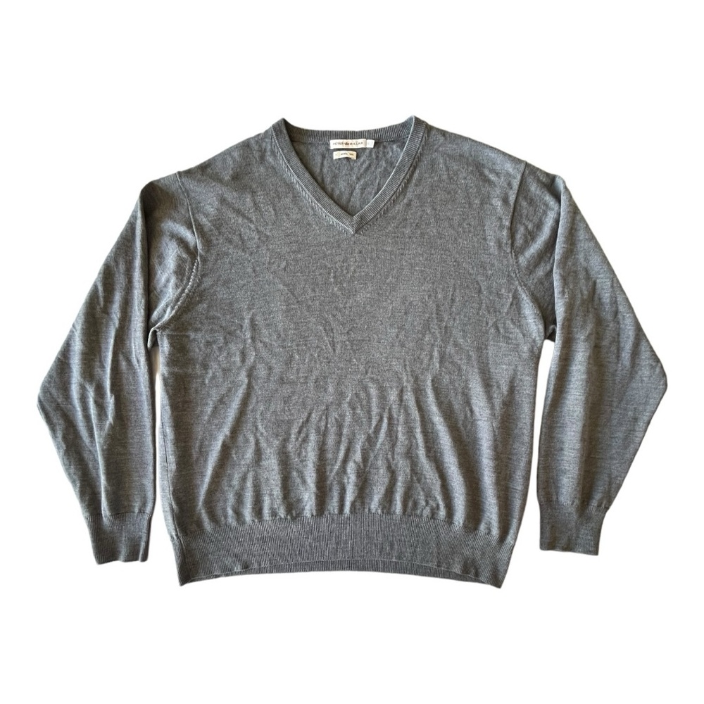 Peter Millar Merino Wool V-Neck Sweater, Men’s XL - Picture 1 of 6